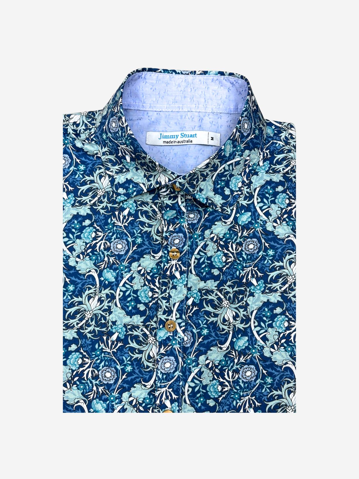 Babylon Floral L/S Big Mens Shirt – Blue