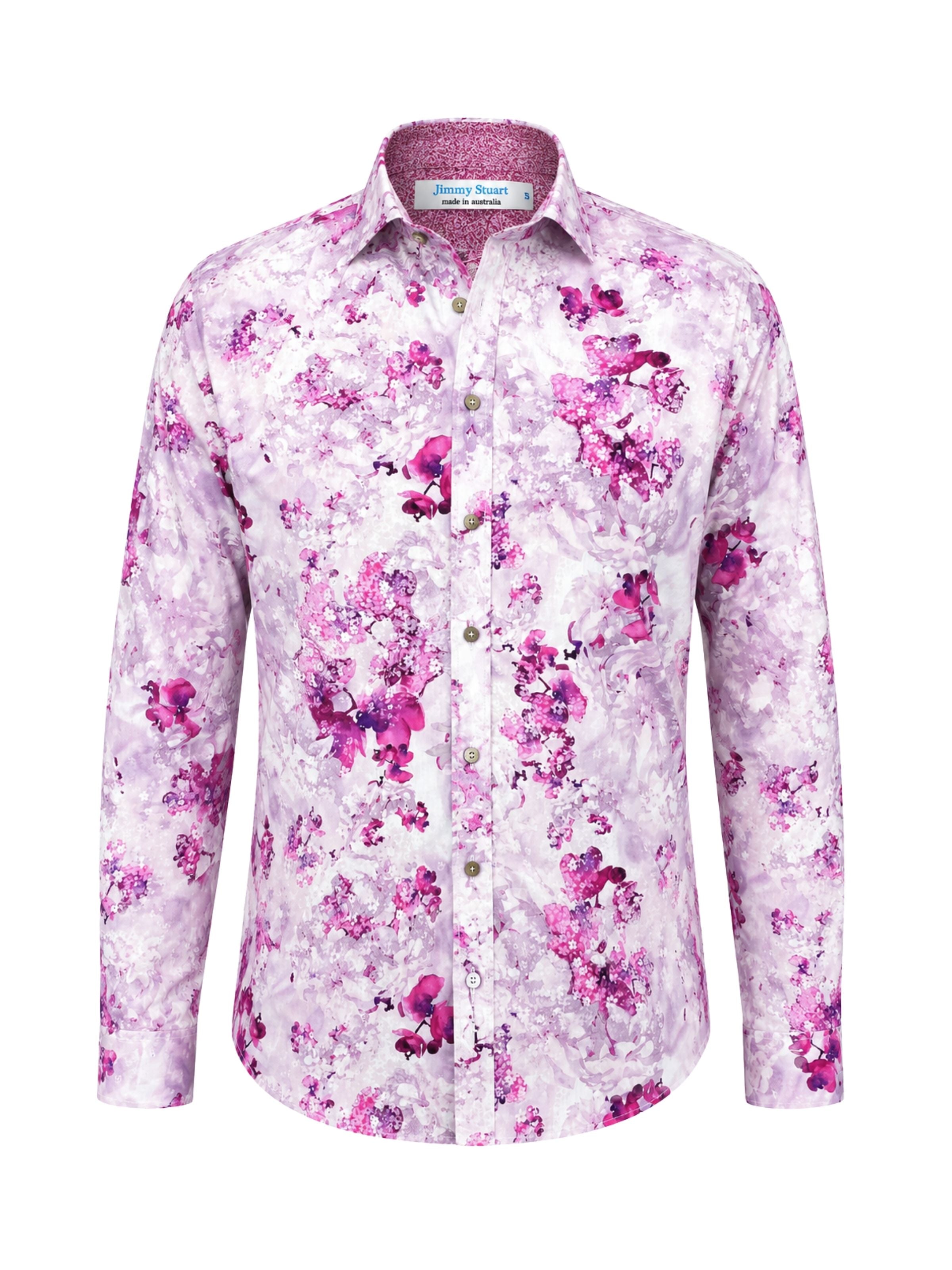 Banks Floral Cotton L/S Shirt - Pink