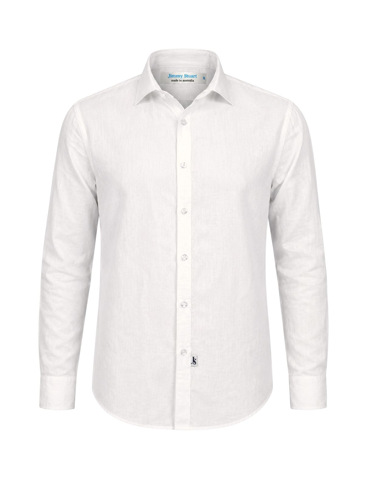 Barbados Rayon/Linen L/S Shirt - White