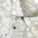Wipeout Paisley Cotton Voile L/S Shirt - Beige