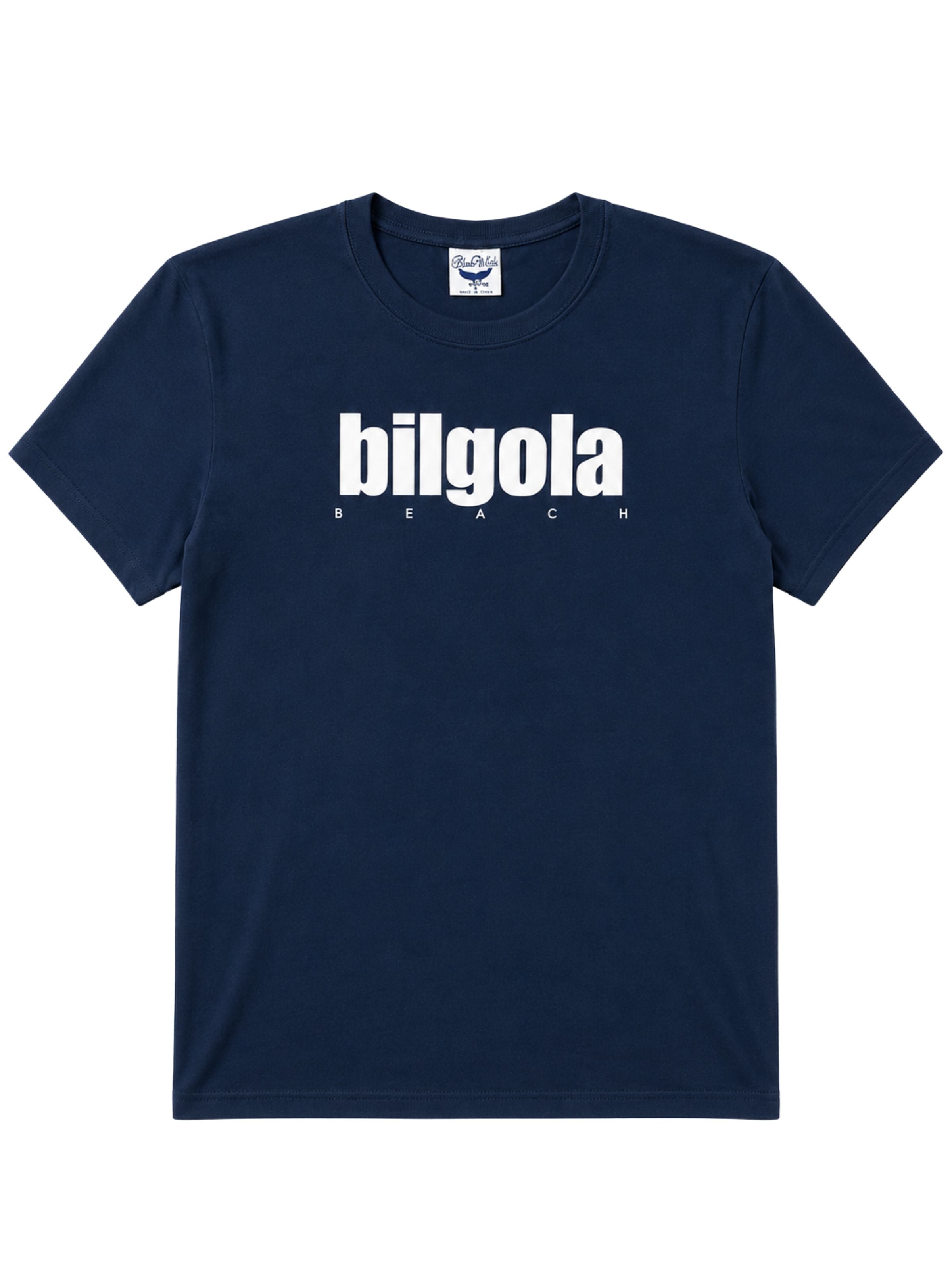 Bilgola Navy Printed T-Shirt