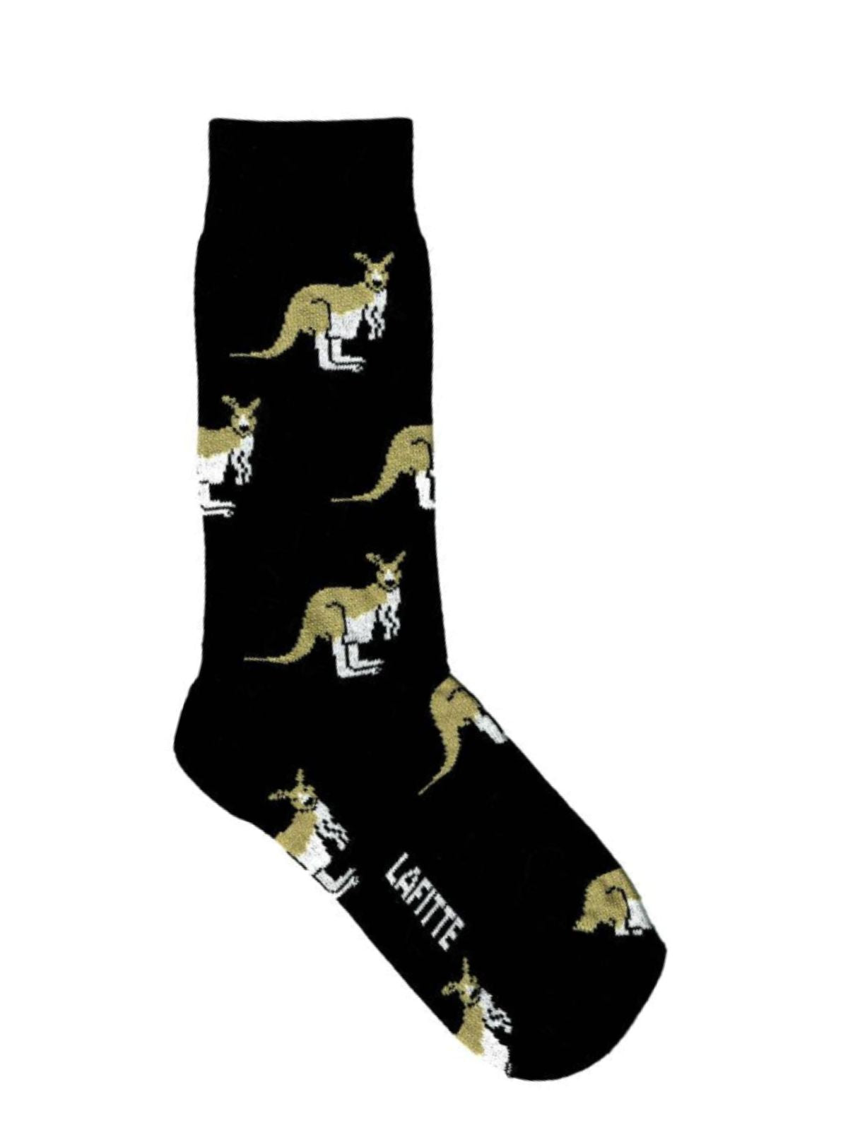 Black Kangaroo Unisex Socks