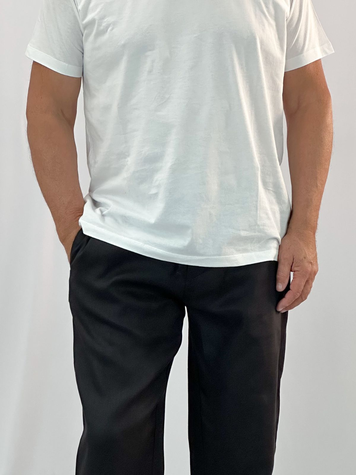 Black Linen Pant - Relaxed Fit