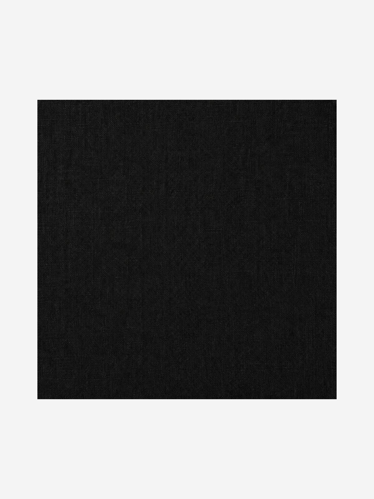 Black Pocket Square - Linen