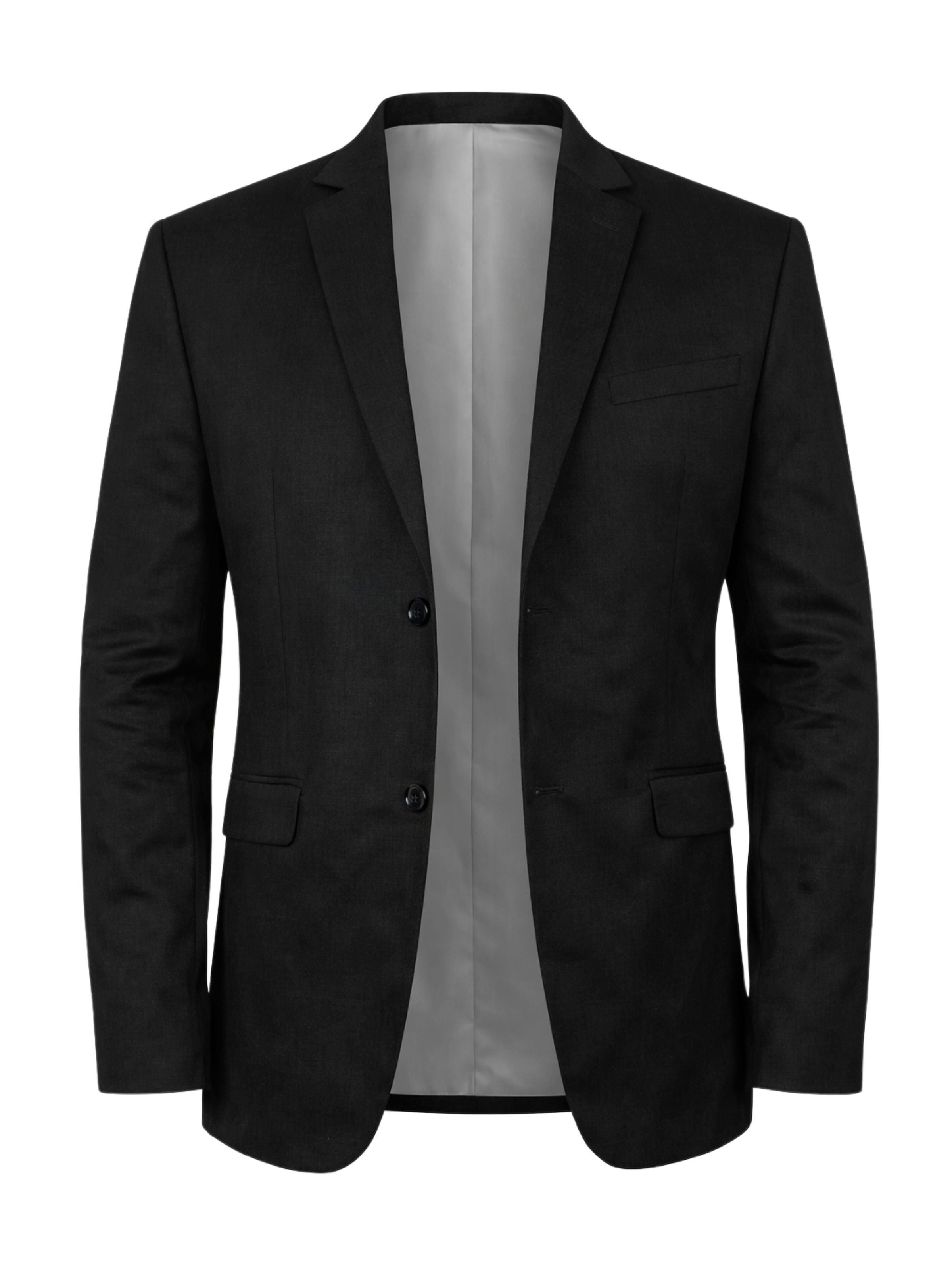 Jet Black Linen Jacket