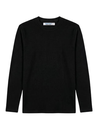 Black Waffle L/S Tee