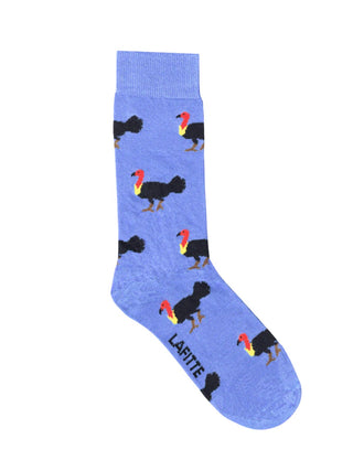 Blue Brush Turkey Unisex Socks
