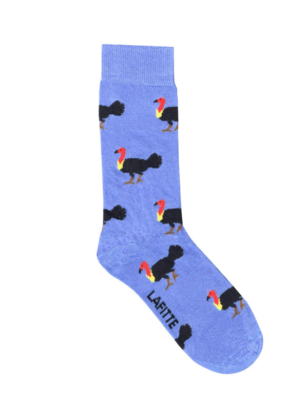 Blue Brush Turkey Unisex Socks