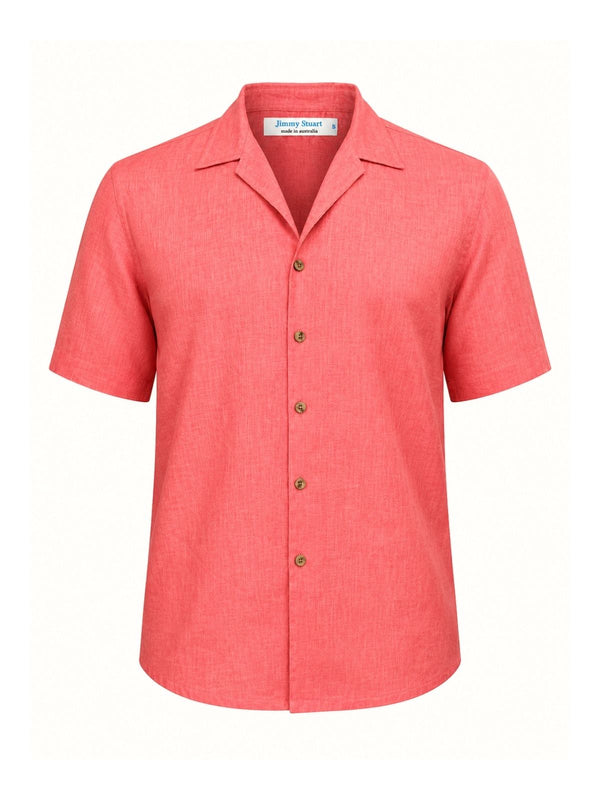 Byron Bay Watermelon Linen S/S Shirt