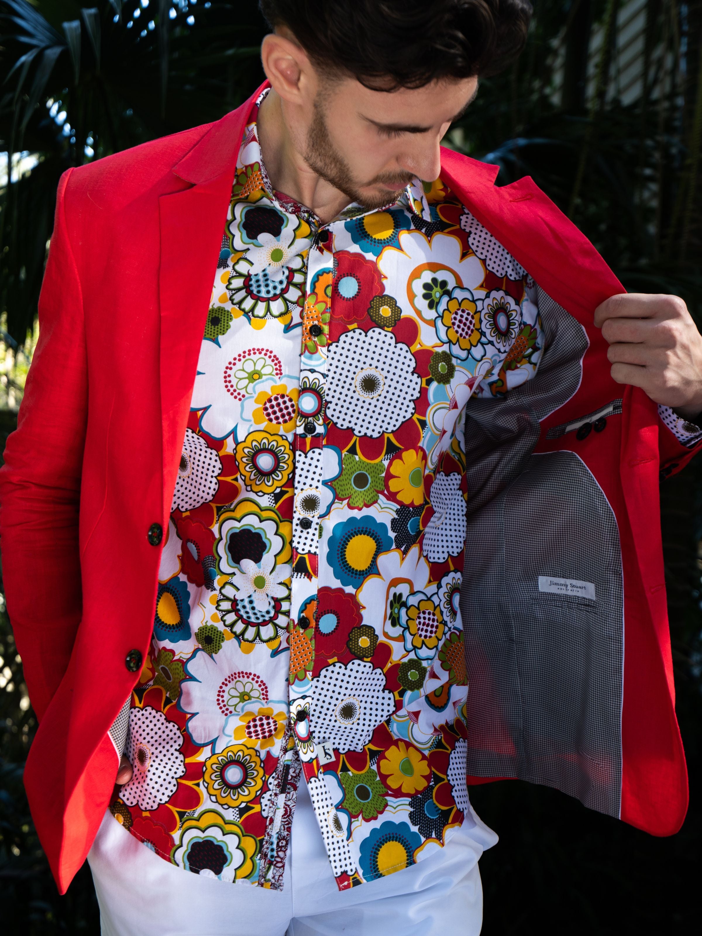 Chilli Linen Jacket