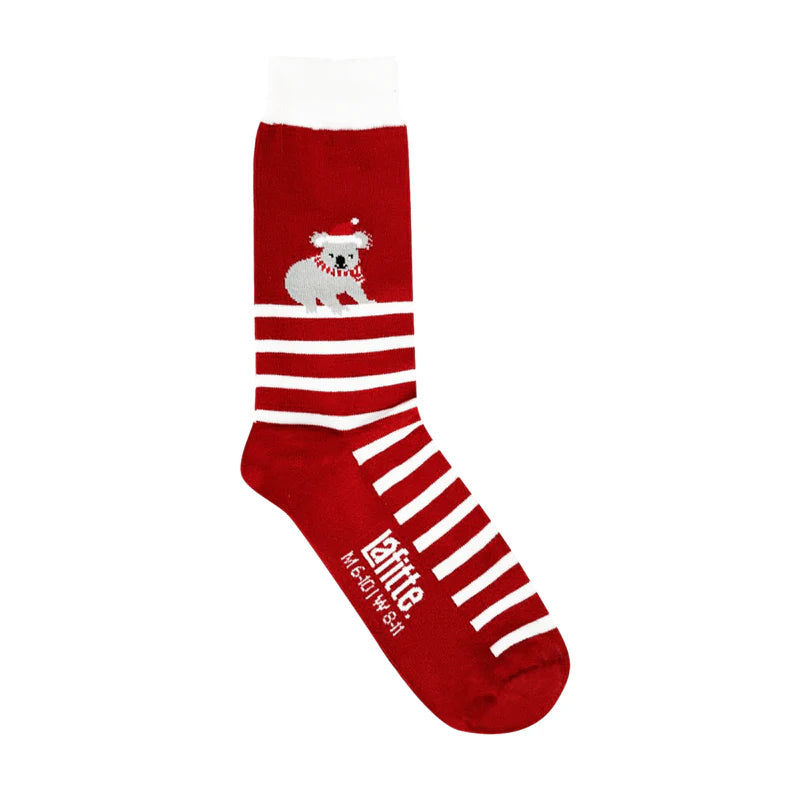 Candy Cane Koala Unisex Socks
