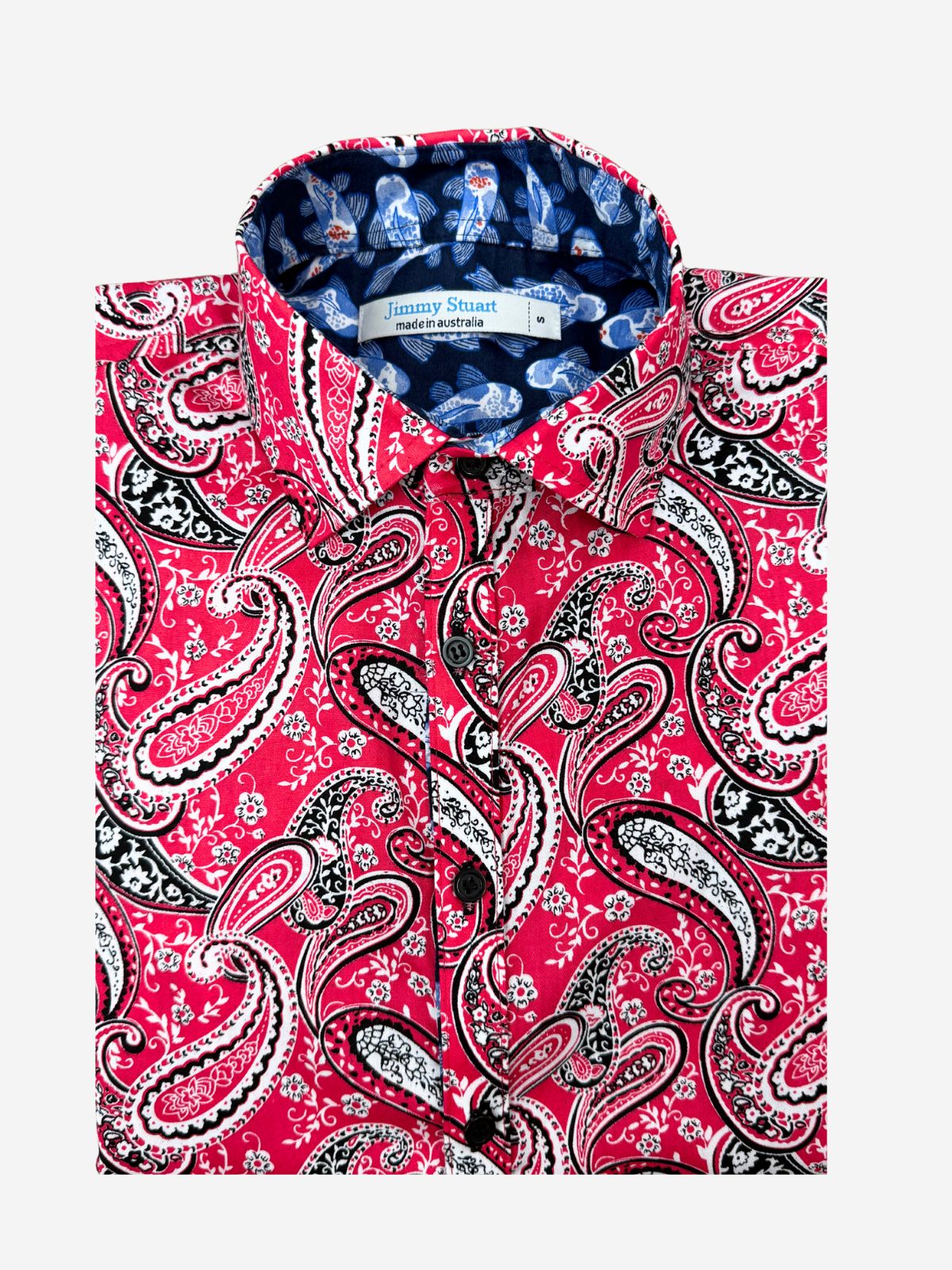 Catfish Paisley Cotton L/S Shirt - Pink
