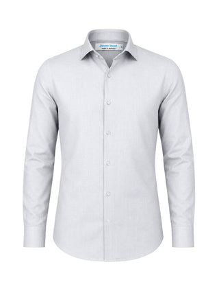 Byron Bay Cement Linen L/S Shirt - Grey