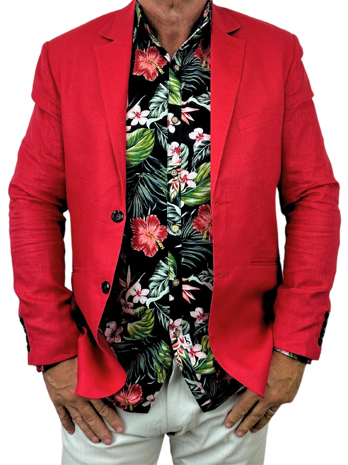 Chilli Linen Jacket