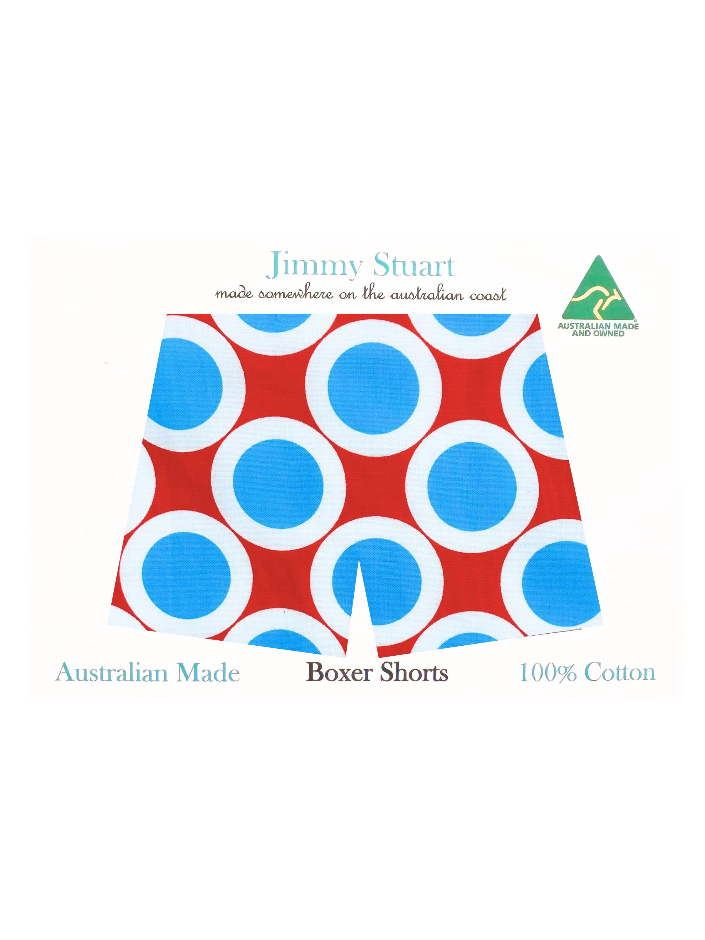 Circus Abstract Cotton Boxer Short - Red