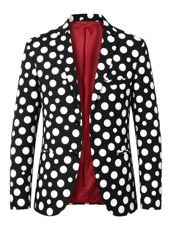 Clooney Polka Dot Cotton Jacket - Black/White