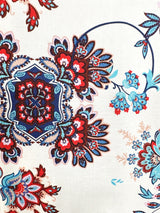 Corfu Floral Jacket - Red/Blue