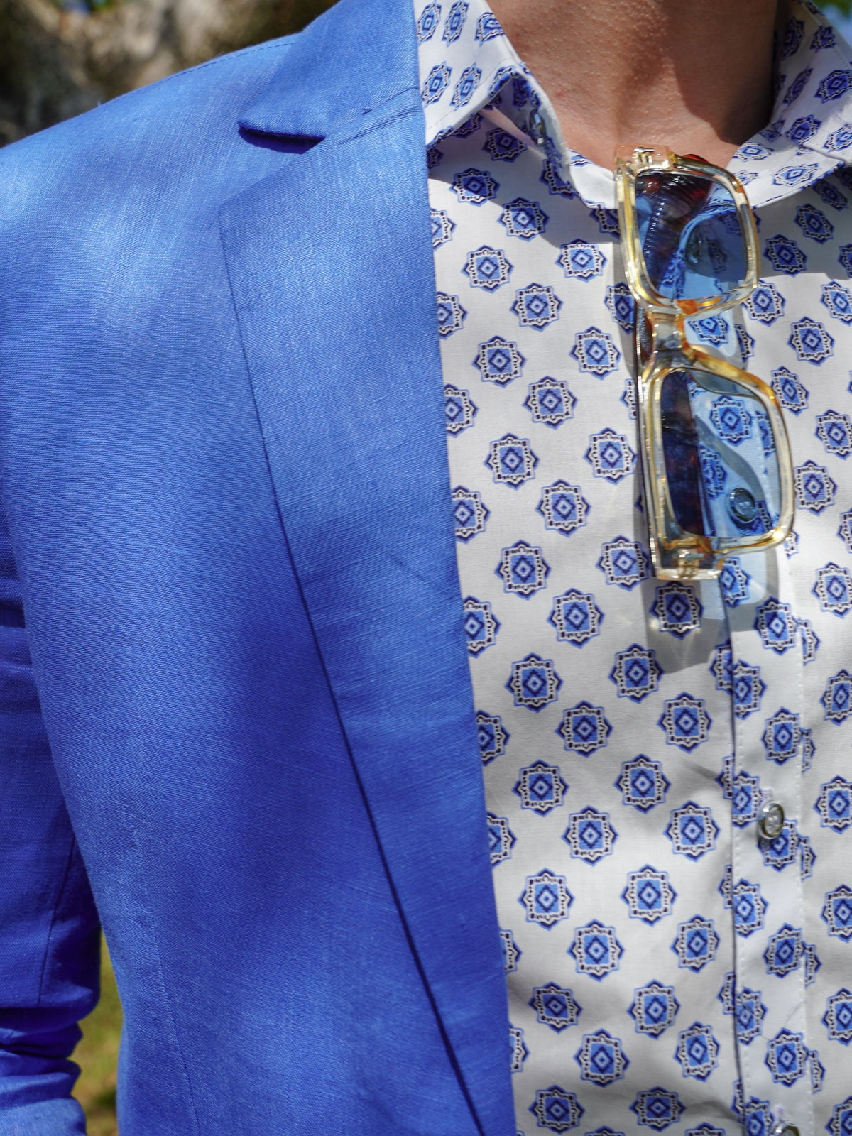 Cornflower Linen Jacket