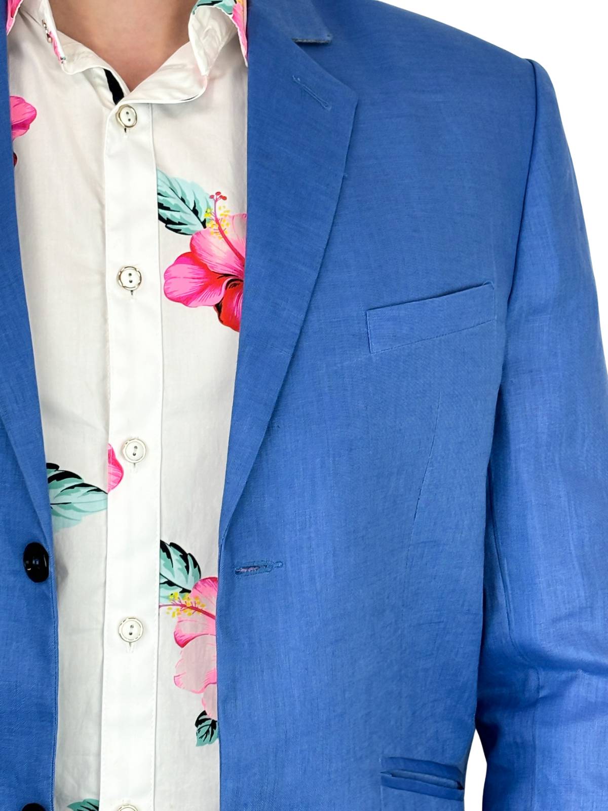 Cornflower Linen Jacket