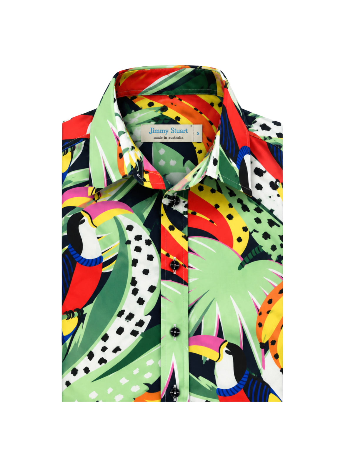Costa Rica Hawaiian Cotton S/S Shirt - Green
