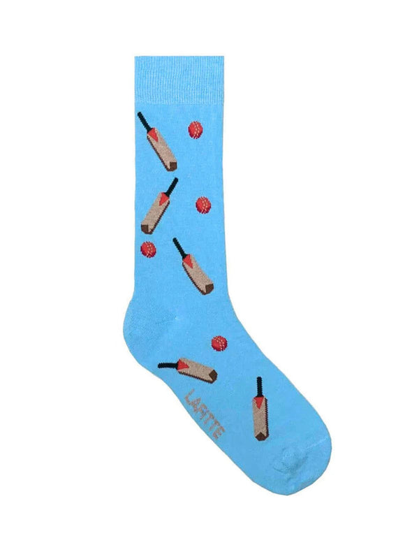 Blue Cricket Bat Socks Unisex