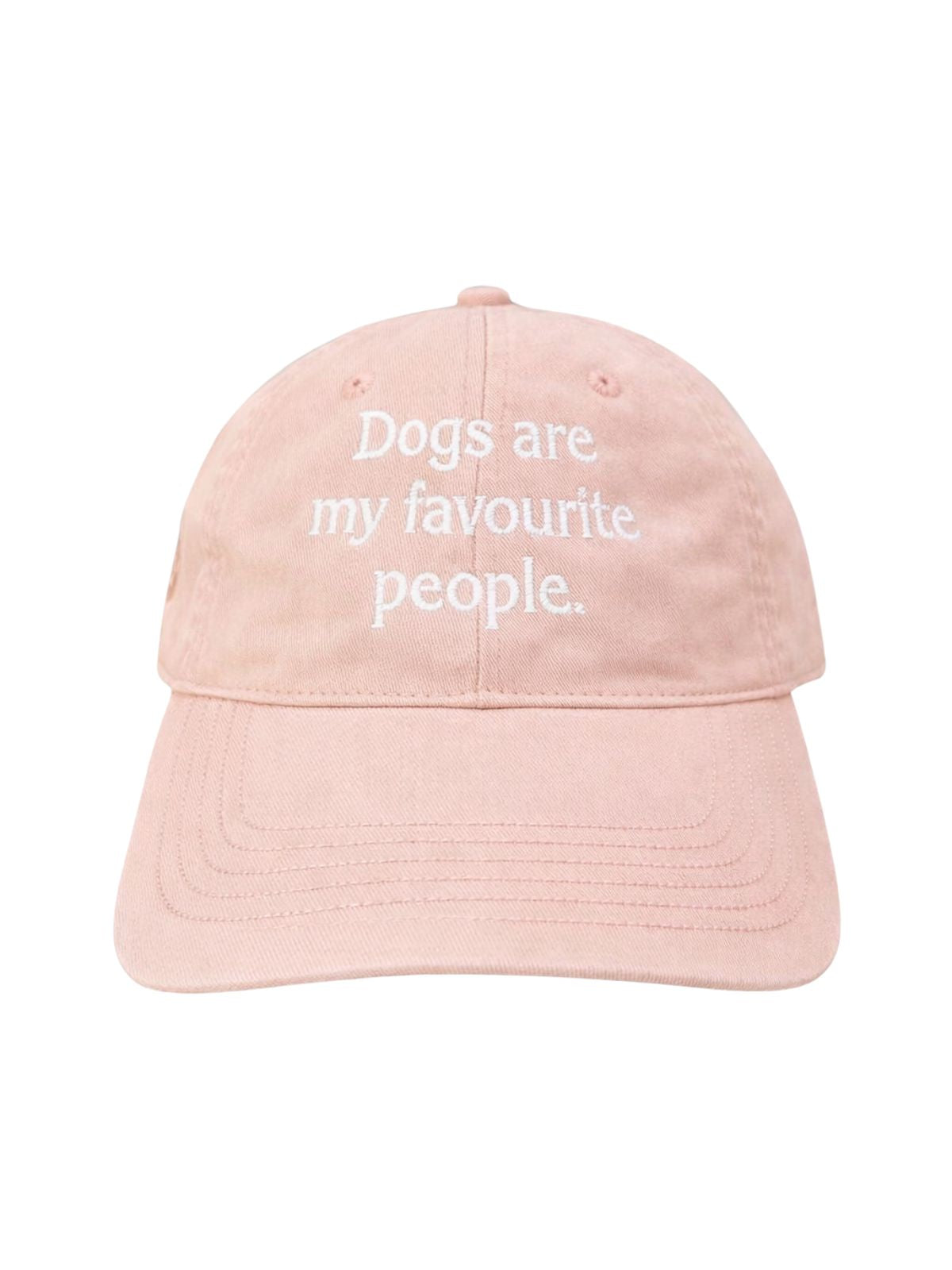 Dogs are my Favourite People Enzyme Washed Cap - Embroidered