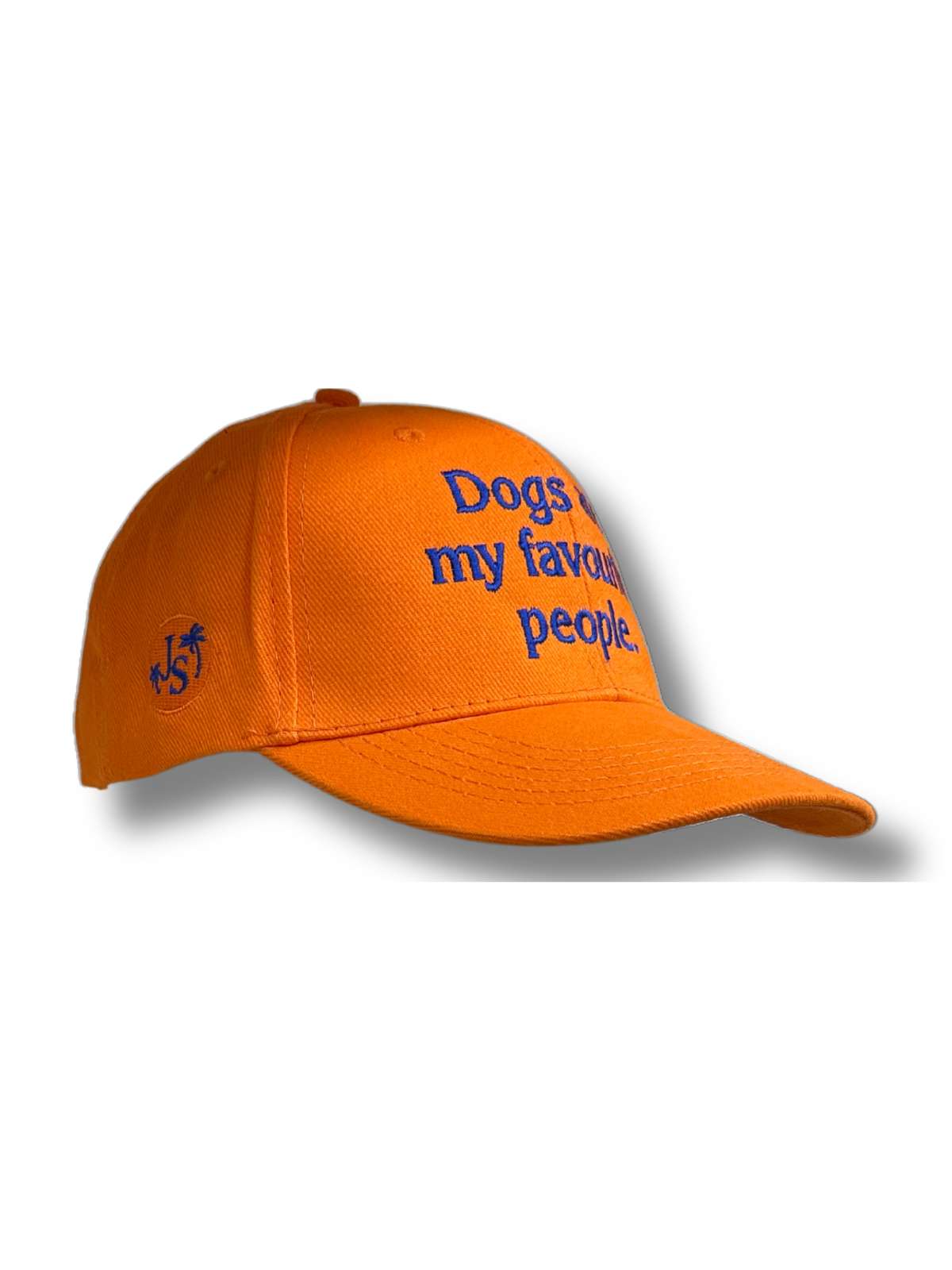 Dogs Are My Favourite People Unisex Cotton Cap - Orange