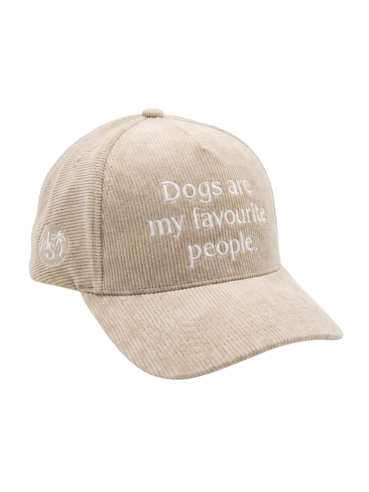 Dogs are my Favourite People Cord Cap - Embroidered