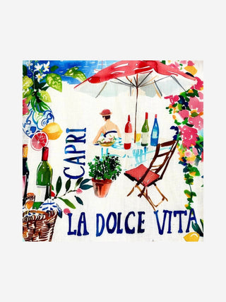 La Dolce Vita Pocket Square - Linen