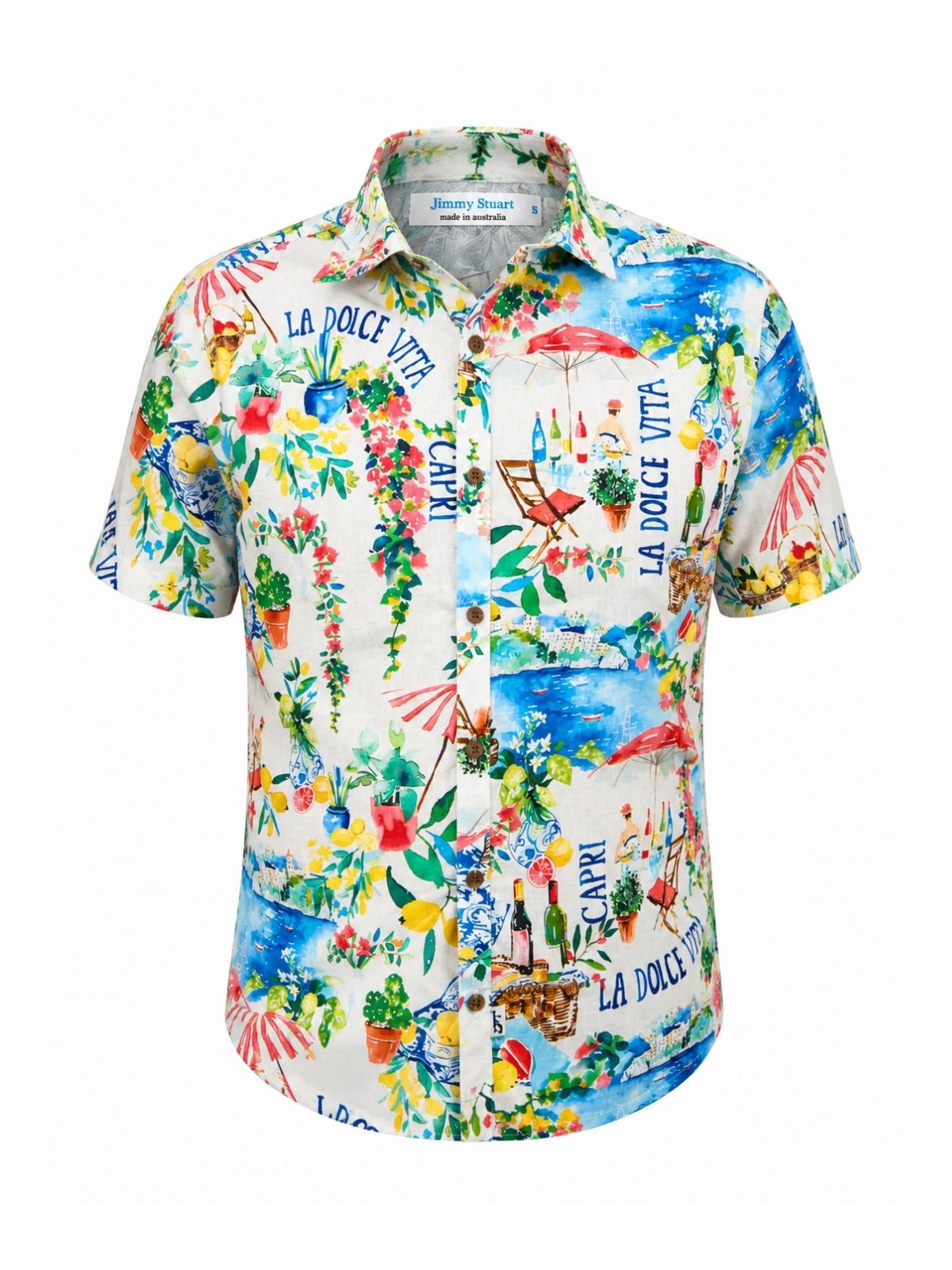 La Dolce Vita Floral Linen S/S Shirt - Multi