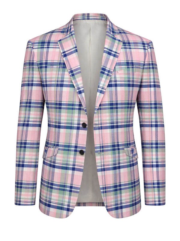 Dolce Vita Check Cotton Jacket - Pink/Blue