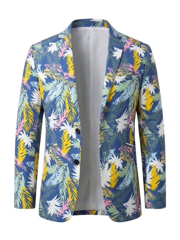 Everest Floral Cotton Jacket - Blue