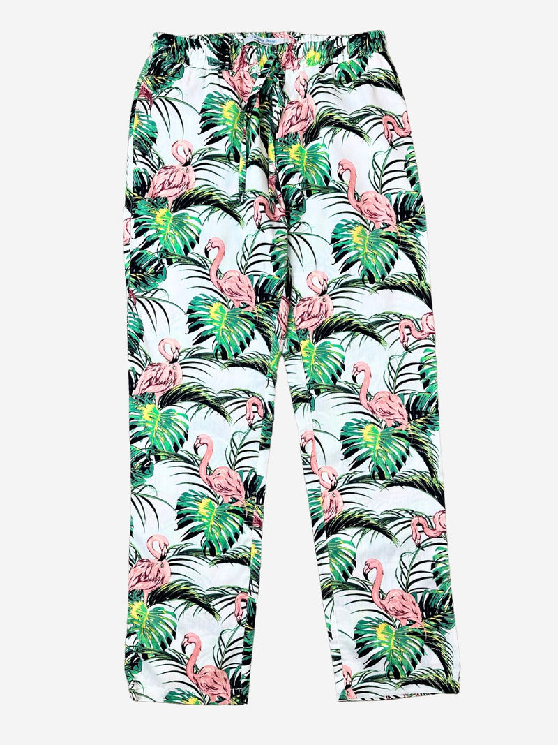 Flamingos Cotton/Rayon Resort Pant - Relaxed Fit