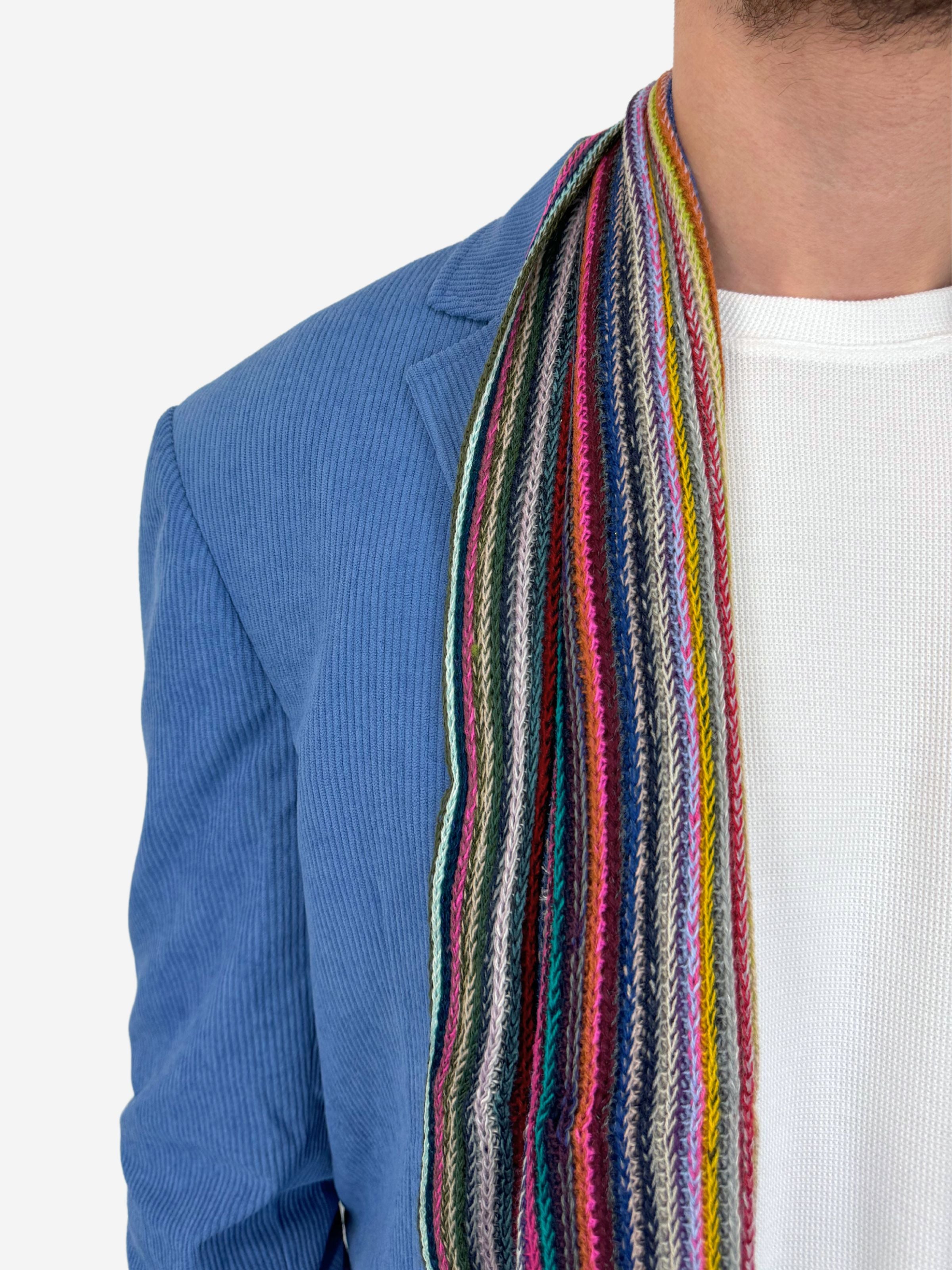 Striped Scarf - Multi Pink