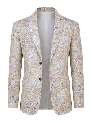 Fox Paisley Cotton Jacket - Beige