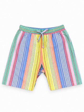 Fruit Loops Stripe Cotton Short - Multi Colour