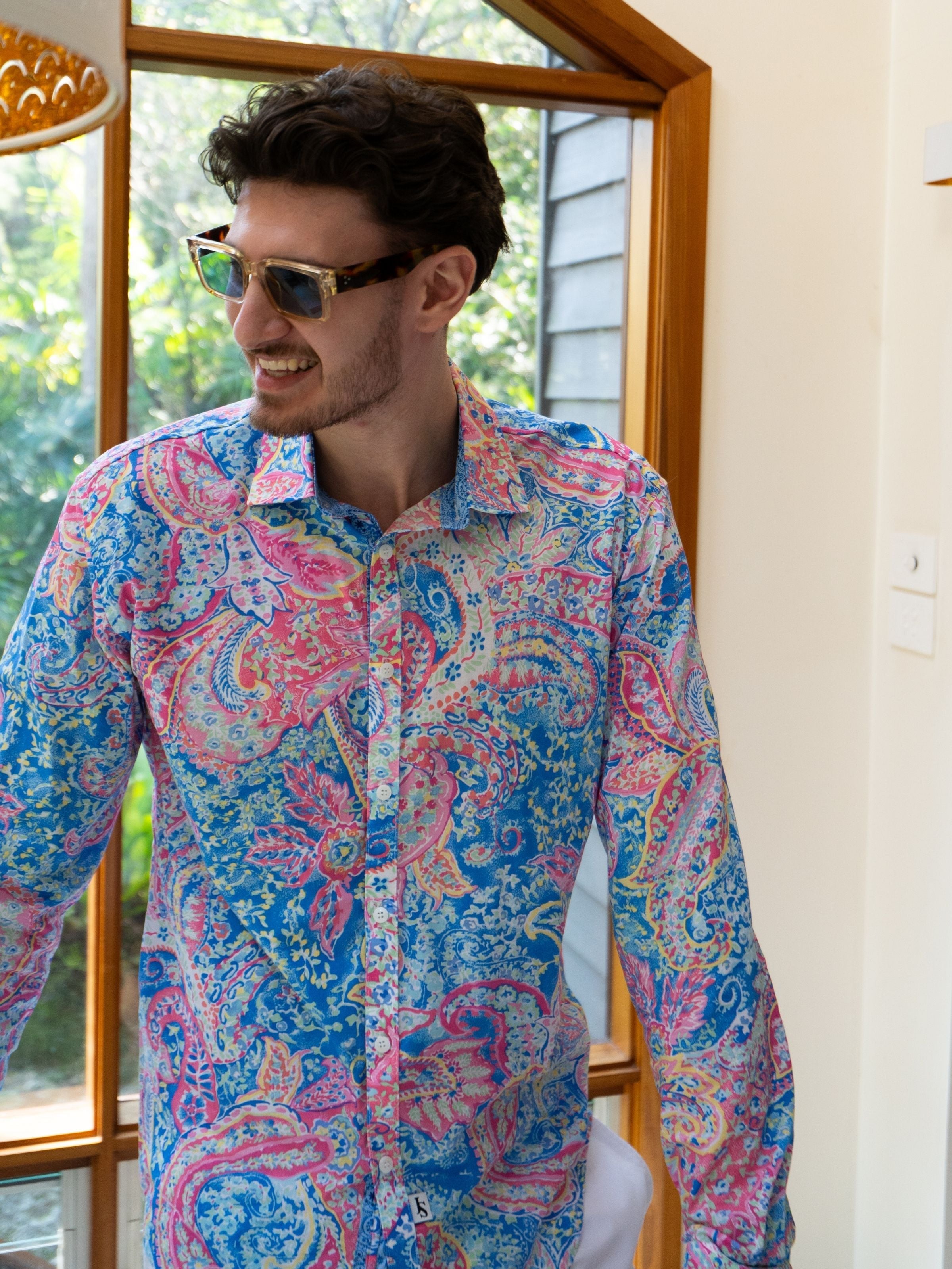 Gelato Paisley L/S Shirt - Pink
