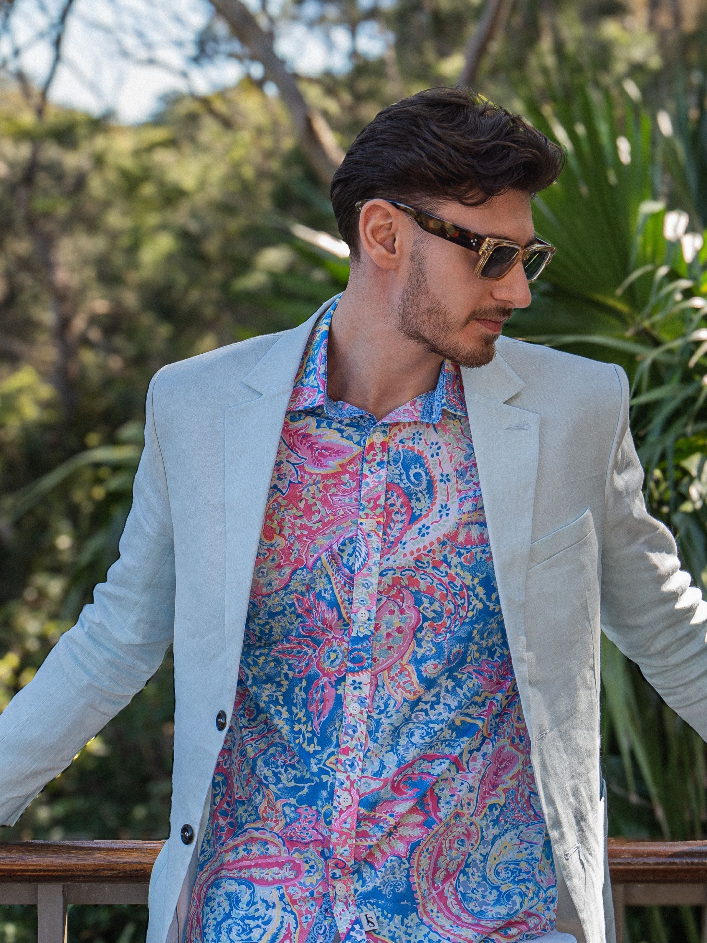 Gelato Paisley L/S Shirt - Pink