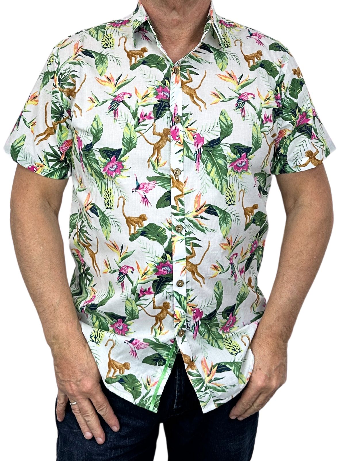 George Floral Cotton S/S Shirt – Multi