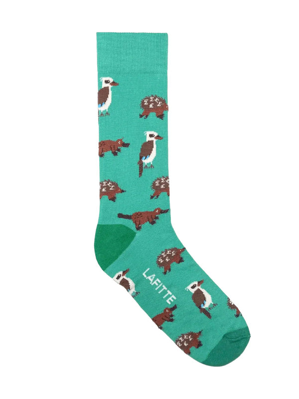 Green Aussie Animals Unisex Socks