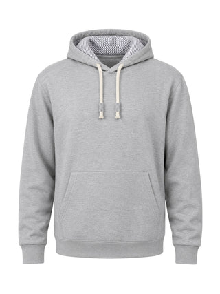 Grey Cotton Hoodie
