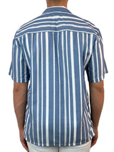 Herb Stripe Rayon S/S Big Mens Shirt