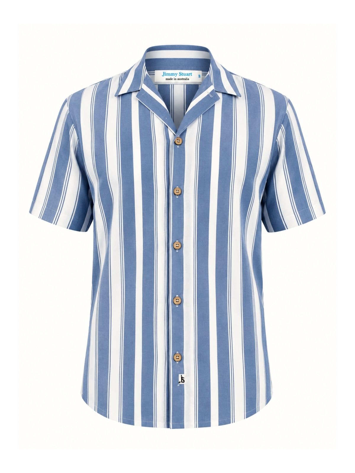 Herb Stripe Rayon S/S Big Mens Shirt
