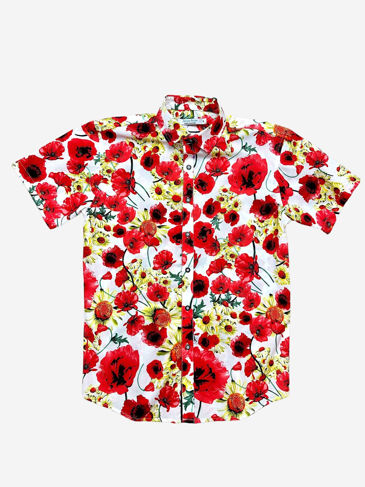 Heroine Floral Cotton S/S Shirt - Red