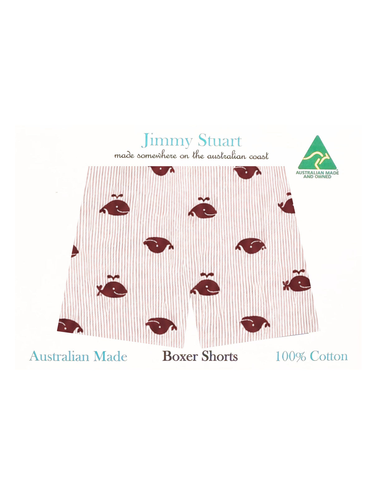 Humpback Abstract Cotton Boxer Short - Purple