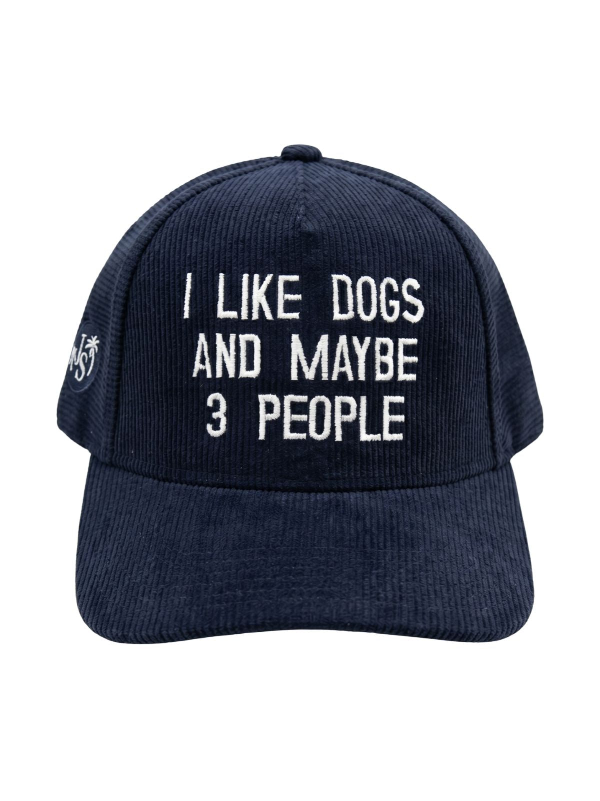 I Like Dogs Cord Cap - Embroidered