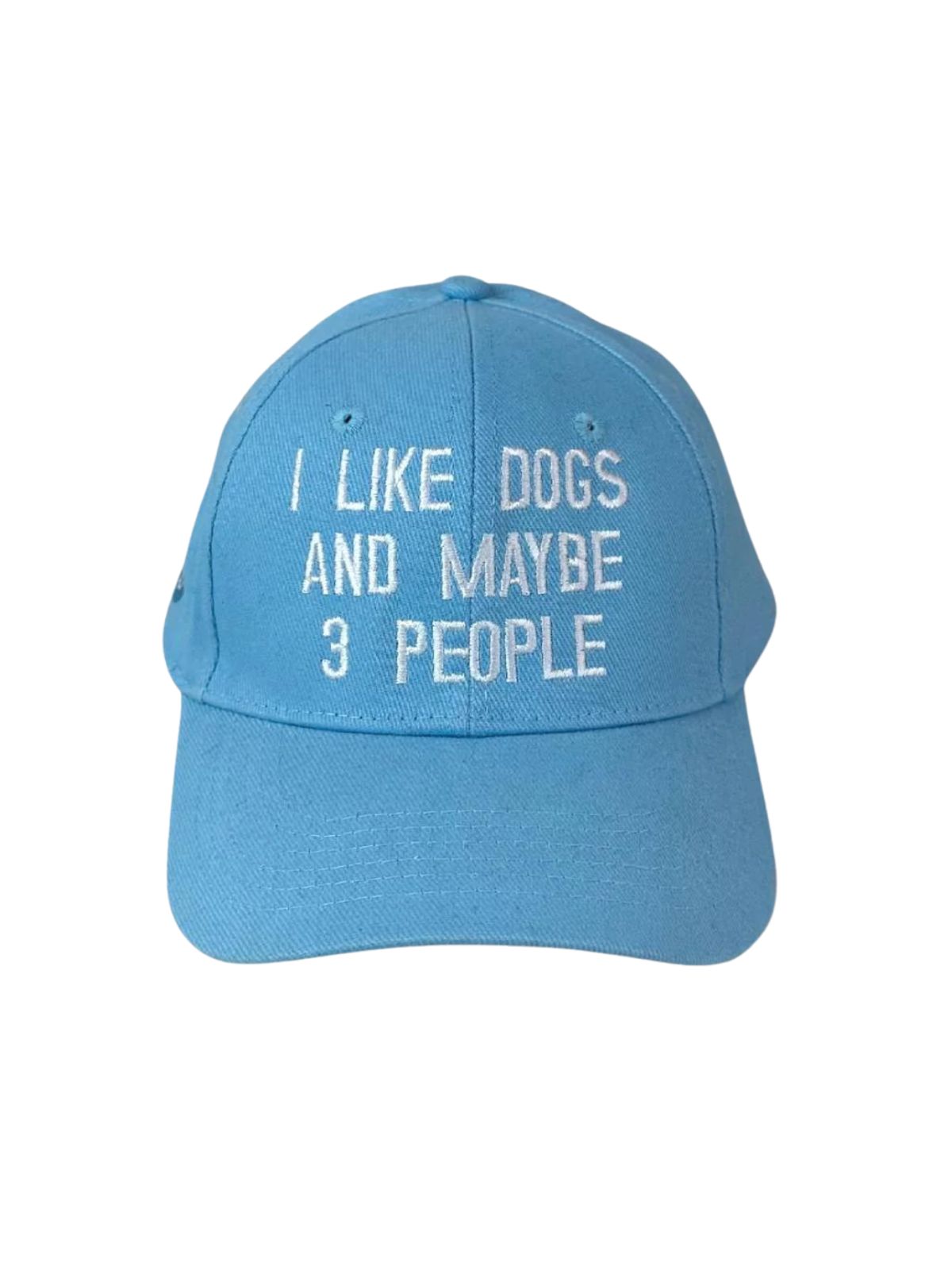 I Like Dogs Unisex Cotton Cap - Baby Blue