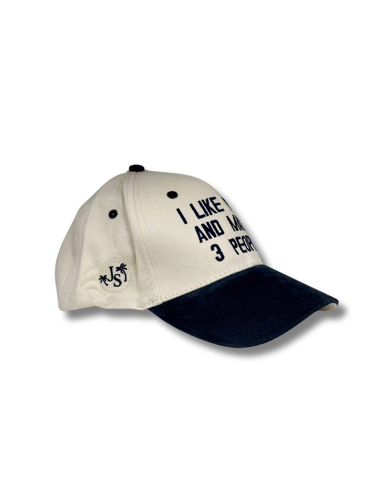 I Like Dogs Unisex Two Tone Cotton Cap - Navy