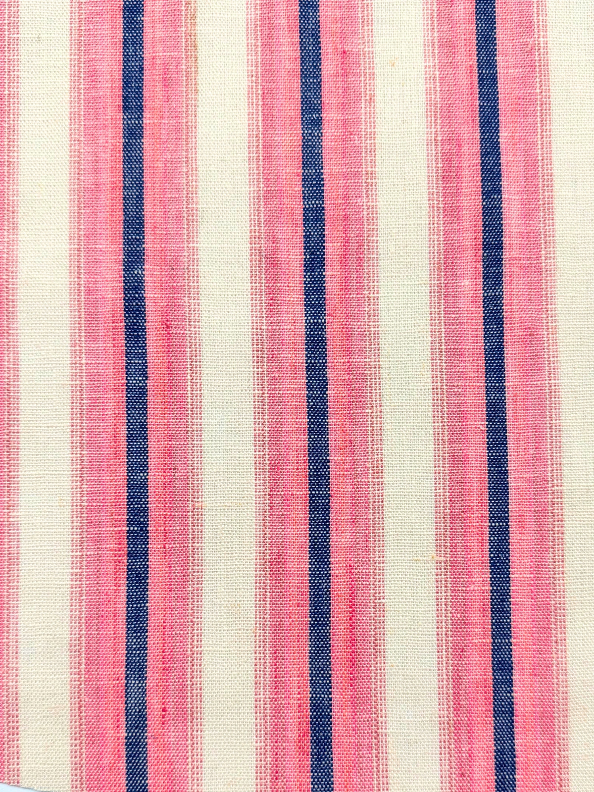 Ios Stripe Linen S/S Big Mens Shirt