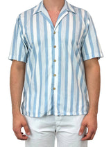 Jake Stripe Rayon S/S Big Mens Shirt